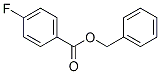Structure of Benzoic acid, 4-fluoro-, phenylmethyl ester