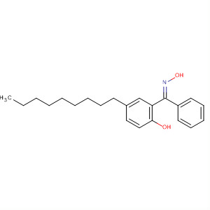 Structure of Methanone, (2-hydroxy-5-nonylphenyl)phenyl-, oxime, (E)-