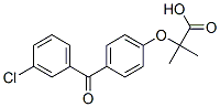 2-[4-(3-Chlorobenzoyl)phenoxy]-2-methylpropanoic acid结构式