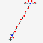 Structure of O-(2-(BOC-AMINO)-ETHYL)-O-(2-(DIGLYCOLYL-AMINO)ETHYL)EG6