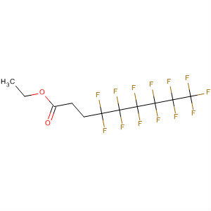 Structure of Nonanoic acid, 4,4,5,5,6,6,7,7,8,8,9,9,9-tridecafluoro-, ethyl ester