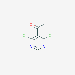 Structure of Ethanone, 1-(4,6-dichloro-5-pyrimidinyl)-