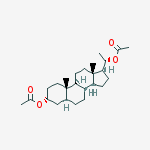 [(3r,5s,8r,9s,10s,13s,14s,17s)-17-[(1s)-1-acetyloxyethyl]-10,13-dimethyl-2,3,4,5,6,7,8,9,11,12,14,15,16,17-tetradecahydro-1h-cyclopenta[a]phenanthren-3-yl] Acetate结构式