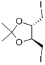 Structure of (-)-TRANS-4 5-BIS(IODOMETHYL)-2,2-DIMETHYL-1 3-DIOXOLANE