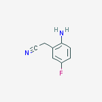 BENZENEACETONITRILE, 2-AMINO-5-FLUORO-结构式