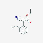 Structure of BENZENEACETIC ACID, ALPHA-CYANO-2-ETHYL-, ETHYL ESTER