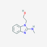 Structure of 2-[2-(methylamino)benzimidazol-1-yl]ethanol