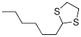 Chemical structure of 2-hexyl-1,3-dithiolane