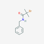 Structure of N-benzyl-2-bromo-2-methylpropanamide