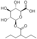 1-(2-Propylpentanoate) b-D-Glucopyranuronic Acid结构式