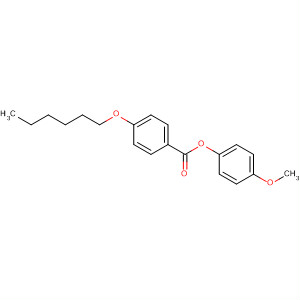 Structure of Benzoic acid, 4-(hexyloxy)-, 4-methoxyphenyl ester