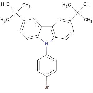 9-(4-溴苯基)-3,6-二叔丁基咔唑结构式