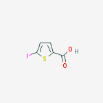 Structure of 2-Thiophenecarboxylic acid, 5-iodo-