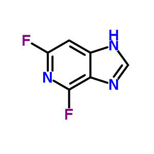 4,6-difluoro-1H-imidazo[4,5-c]pyridine结构式