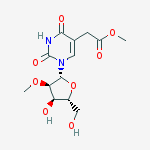Structure of 1,2,3,4-Tetrahydro-1-(2-O-methyl-beta-D-ribofuranosyl)-2,4-dioxo-5-pyrimidineacetic acid methyl ester