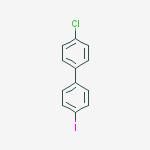 Chemical structure of 1,1'-Biphenyl, 4-chloro-4'-iodo-