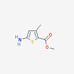 Structure of methyl 5-amino-3-methylthiophene-2-carboxylate