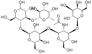 Structure of BETA-D-GAL-[1->3]-BETA-D-GLCNAC-[1->3]-BETA-D-GAL-[1->4]-(ALPHA-L-FUC-[1->3])-D-GLC