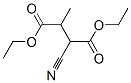 Structure of diethyl 2-cyano-3-methylbutanedioate