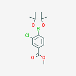 Structure of Methyl 3-chloro-4-(4,4,5,5-tetramethyl-1,3,2-dioxaborolan-2-yl)benzoate