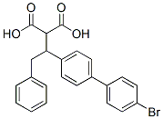 [1-(4-bromo[1,1-biphenyl]-4-yl)-2-phenylethyl]malonic acid结构式