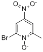 6-溴-2-甲基-4-硝基吡啶-N-氧化物结构式