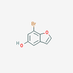 Structure of 7-bromobenzofuran-5-ol