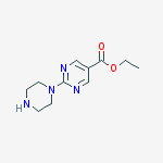 Structure of Ethyl 2-(piperazin-1-yl)pyrimidine-5-carboxylate