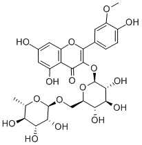 Structure of ISORHAMNETIN-3-RUTINOSIDE