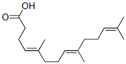 (4E,8E)-5,9,13-三甲基-4,8,12-十四碳三烯酸结构式