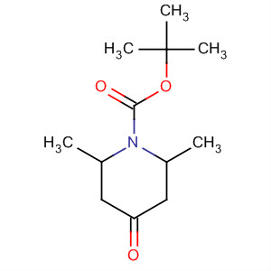 tert-butyl 2,6-dimethyl-4-oxopiperidine-1-carboxylate结构式