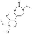 Structure of 2-methoxy-5-(2,3,4-trimethoxyphenyl)tropone