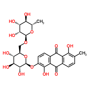 Structure of 2-(6-O-α-L-Rhamnopyranosyl-β-D-glucopyranosyloxy)-1,5-dihydroxy-6-methylanthraquinone