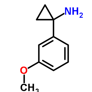 1-(3-甲氧苯基)环丙氨结构式