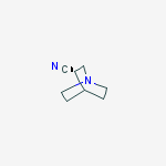Chemical structure of 1-AZABICYCLO[2.2.2]OCTANE-3-CARBONITRILE,(3S)-