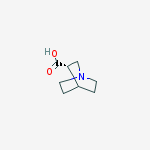 1-AZABICYCLO[2.2.2]OCTANE-3-CARBOXYLIC ACID (3S)-结构式