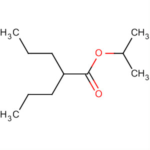 Structure of Pentanoic acid, 2-propyl-, 1-methylethyl ester