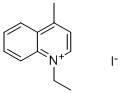 1-乙基-4-甲基喹啉碘化物结构式