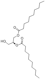 Structure of 1-(hydroxymethyl)-1,2-ethanediylester,(s)-decanoicaci