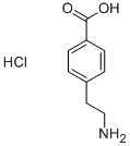 Structure of 4-(2-AMINOETHYL)BENZOIC ACID HYDROCHLORIDE