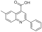 Structure of 6-METHYL-2-PHENYL-QUINOLINE-4-CARBOXYLIC ACID