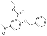 Structure of ethyl 5-acetyl-2-benzyloxybenzoate