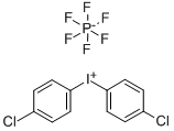 双(4-氯苯基)碘六氟磷酸盐结构式