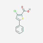 Structure of 2-Thiophenecarboxylic acid, 3-chloro-5-phenyl-