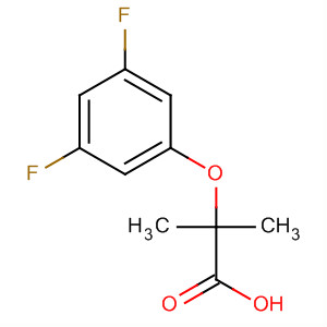 Structure of Propanoic acid, 2-(3,5-difluorophenoxy)-2-methyl-