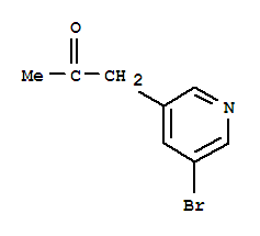 1-(5-Bromo-pyridin-3-yl)-propan-2-one结构式