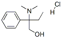 Structure of beta-(dimethylamino)-beta-ethylphenethyl alcohol hydrochloride