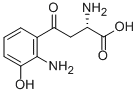 2-amino-4-(2-amino-3-hydroxy-phenyl)-4-oxo-butanoic acid结构式