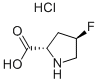 Structure of (4R)-4-FLUORO-L-PROLINE HCL