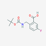 Structure of 2-(Boc-amino)methyl-5-fluoro-benzoic acid
